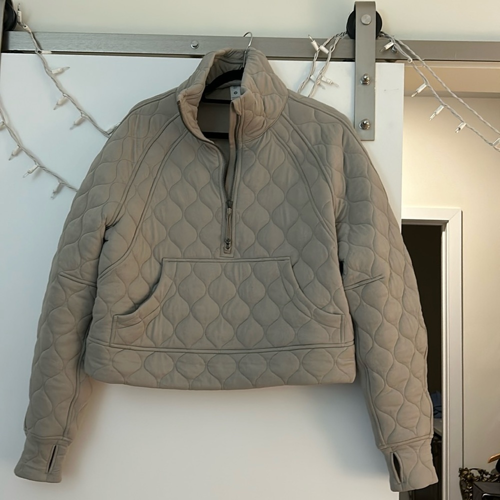 Lululemon Quilted Scuba Half Zip M/L